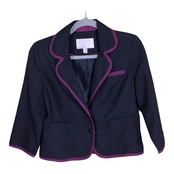 Old Navy Navy Blue with dark Purple trim Women Size Medium - Picture 1 of 9